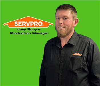 Joey Runyon, team member at SERVPRO of Warrick, Spencer and Dubois Counties