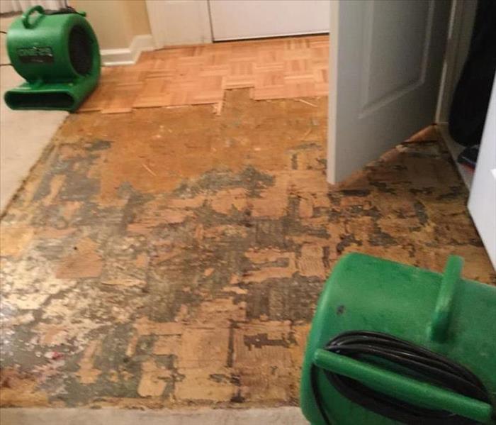 water damage floor 